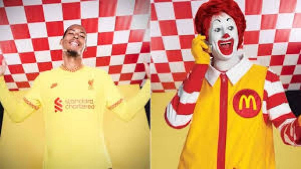 Para reír: Liverpool presentó su nueva camisa y los memes revientas a sus jugadores con marca reconocida de comida rápida