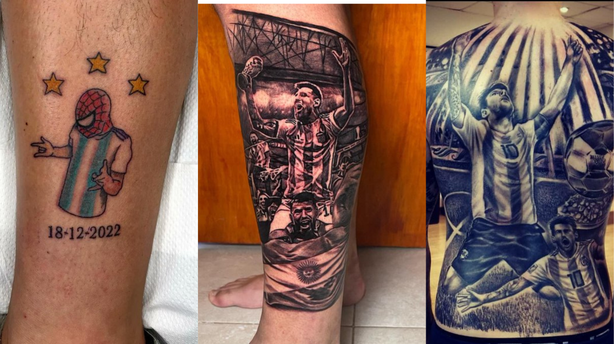 Tremenda locura: los increíbles tatuajes sobre Messi luego de ganar con Argentina el Mundial de Qatar y el ‘‘qué mirás, bobo’’