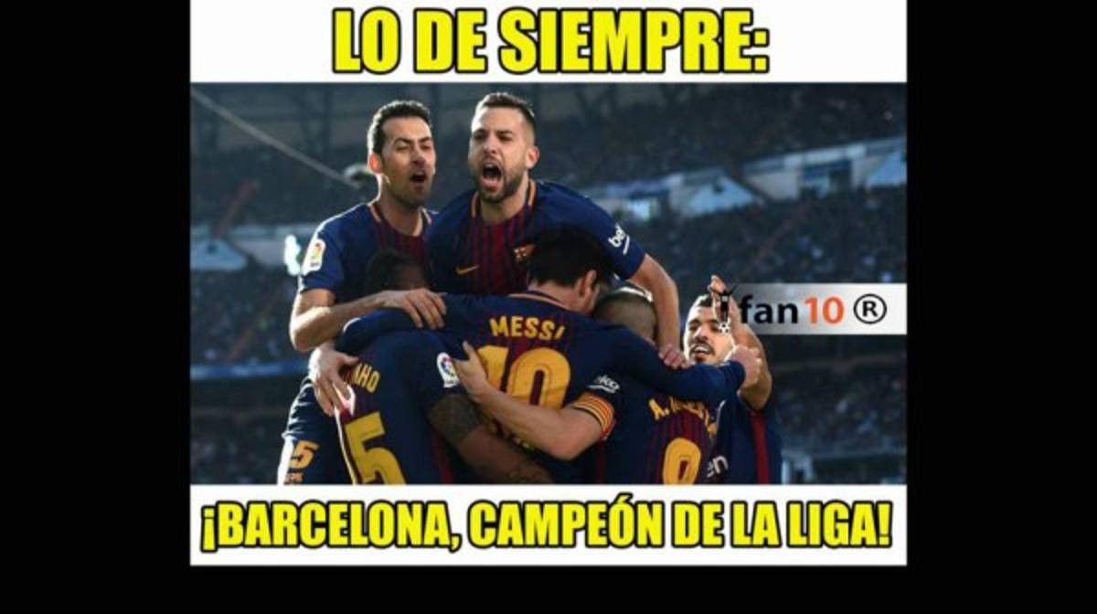 ¡Imperdibles! Los otros memes que no has visto del Barcelona campeón de Liga