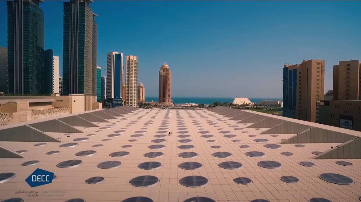 Escenario futurista: así es el Centro de Exposiciones y Convenciones de Doha, donde se celebrará el sorteo del Mundial de Qatar