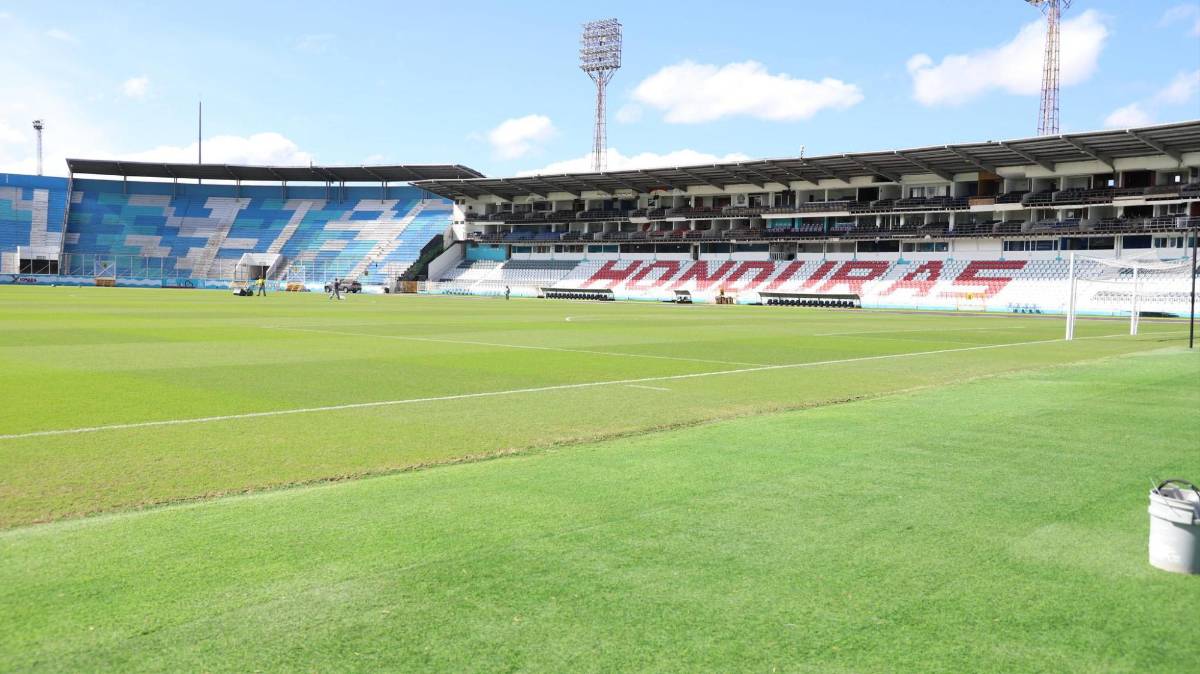 ¡Lo están puliendo! Así embellecen el Estadio Nacional previo a la final de ida entre Motagua y Olimpia