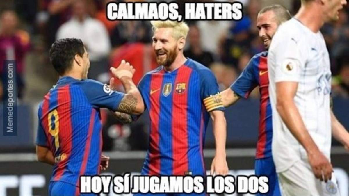 Lionel Messi y Luis Suárez son protagonistas de los divertidos memes