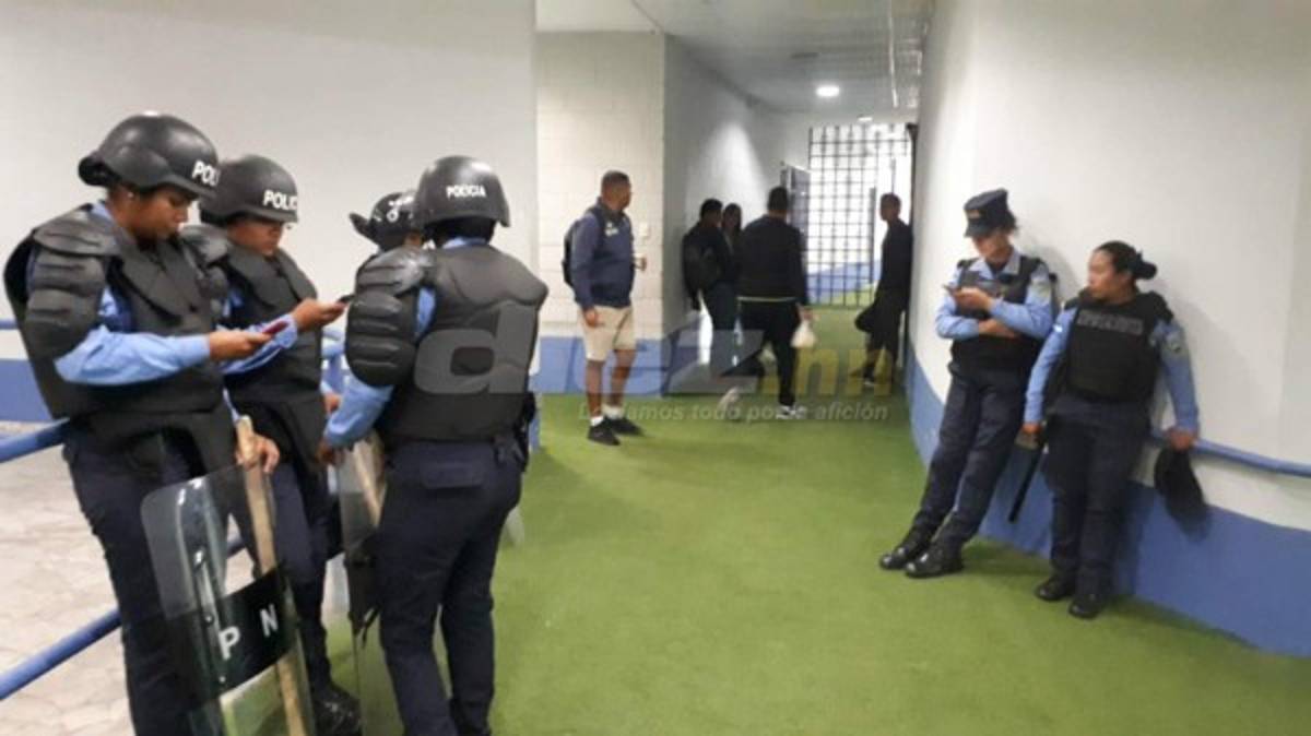 Así resguarda la policía el clásico de semifinal entre Olimpia y Motagua
