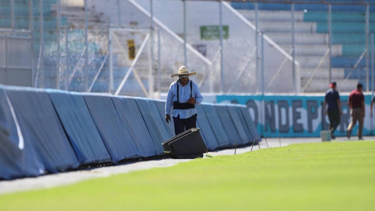 ¡Lo están puliendo! Así embellecen el Estadio Nacional previo a la final de ida entre Motagua y Olimpia