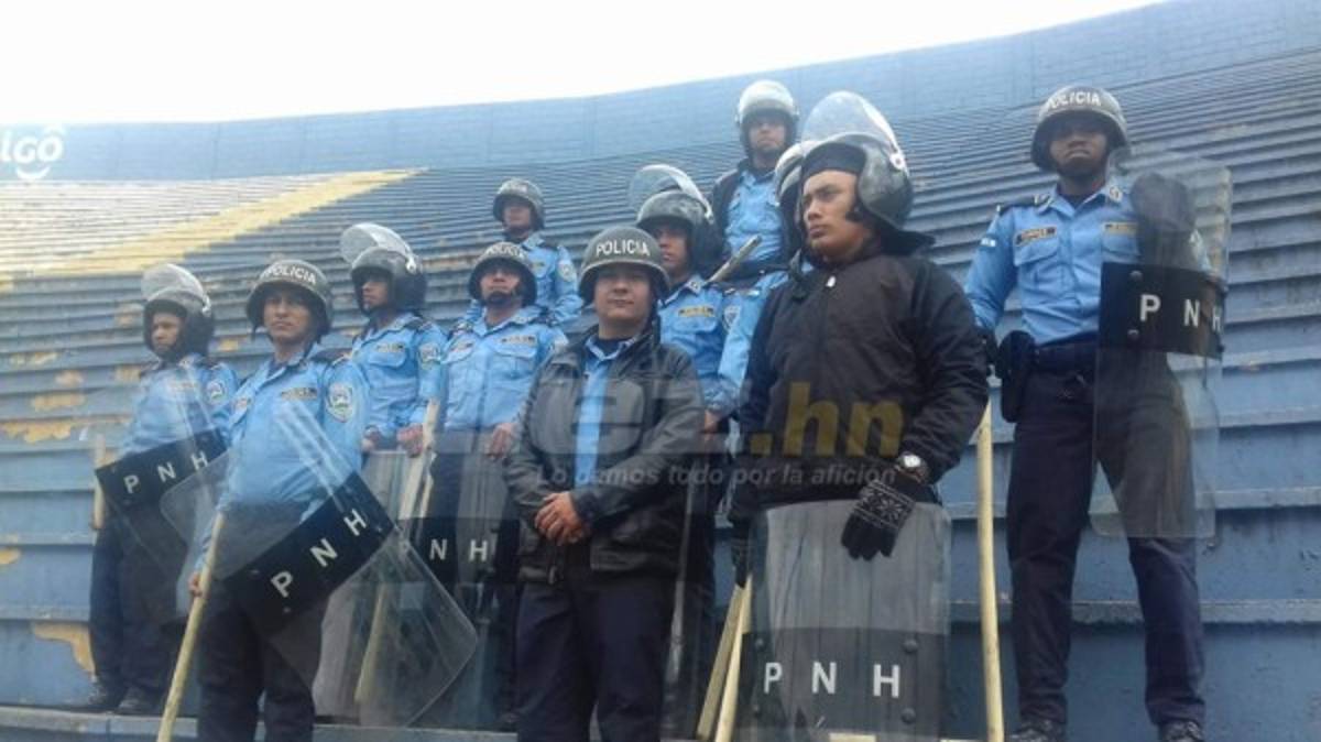 Así resguarda la policía el clásico de semifinal entre Olimpia y Motagua