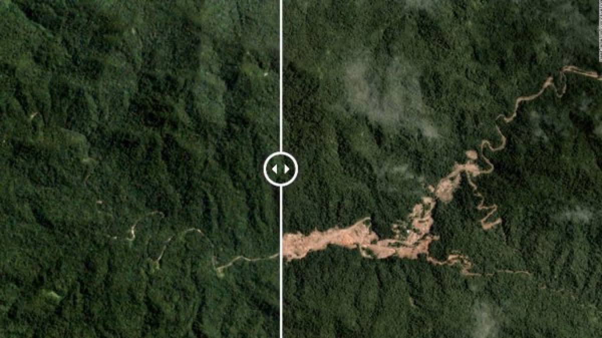 'Ríos de Oro': Las imágenes de la NASA revelan la destrucción de la minería ilegal en la Amazonia