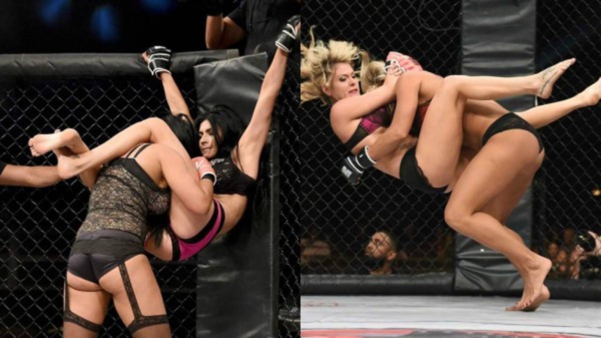 En lencería fina: Así de atrevidas son las peleas en la Lingerie FC