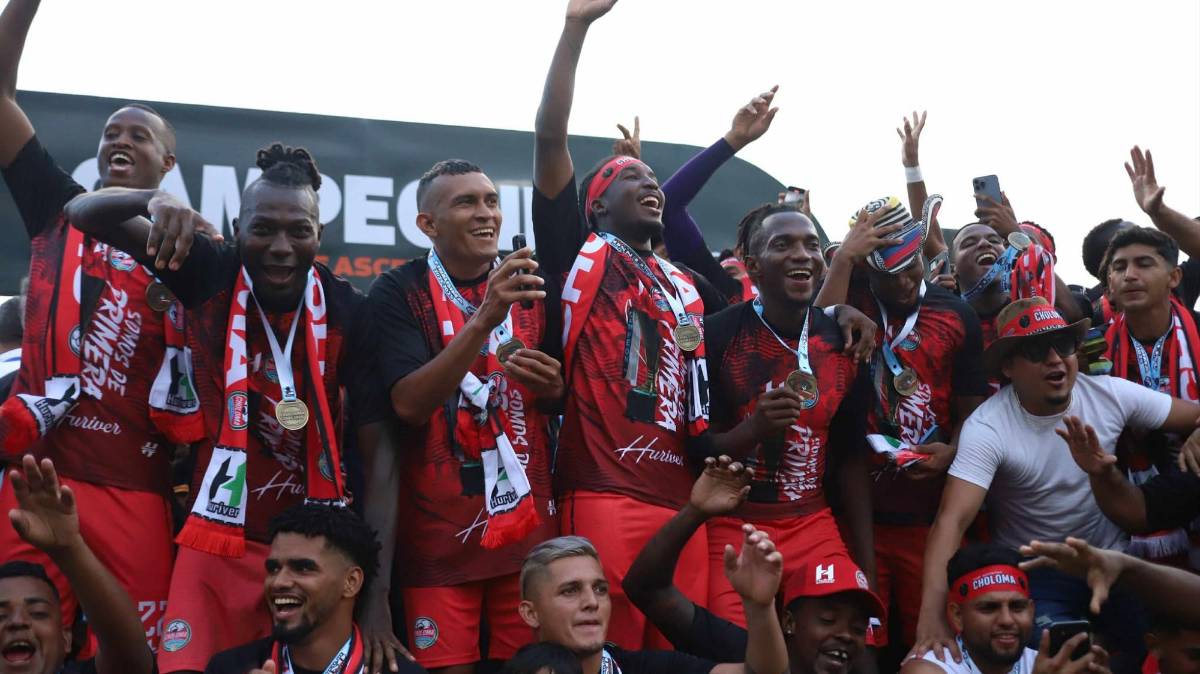 ¡Celebración y lágrimas! CD Choloma festeja por todo lo alto volver a la primera división de Honduras