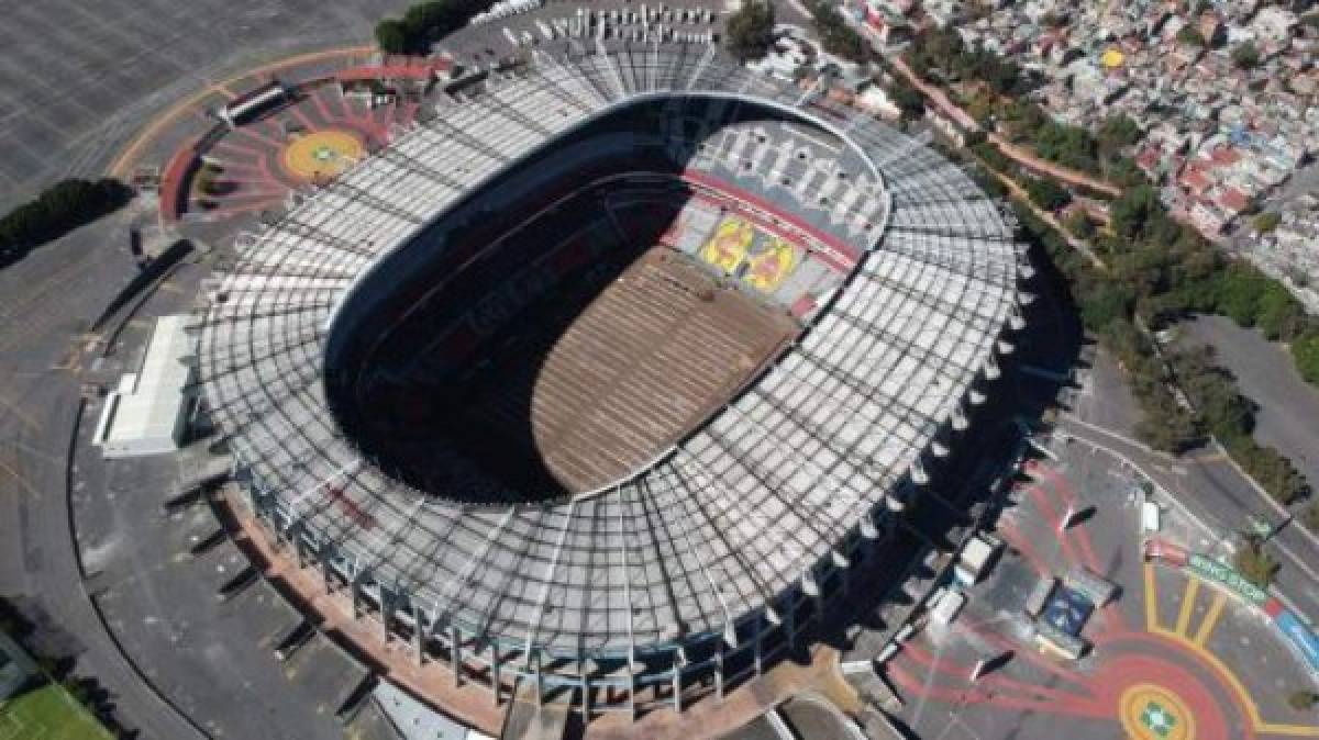 Sin pasto: Así de feo luce el Estadio Azteca previo a la liguilla en México