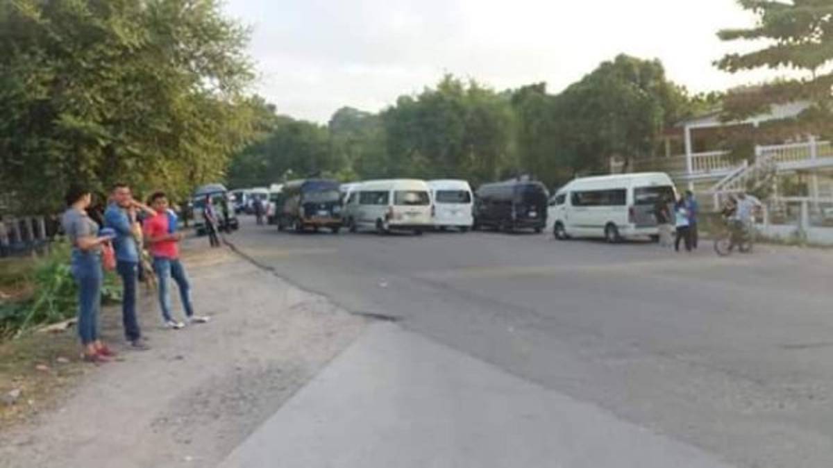 Las imágenes del sorpresivo paro de transporte en varias ciudades de Honduras