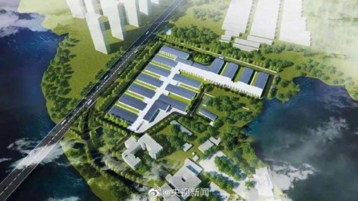Así marcha la construcción del hospital exprés en Wuhan para frenar el coronavirus