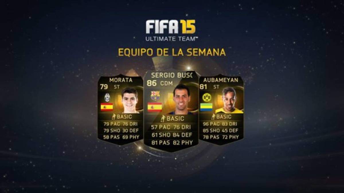 Equipo de lujo en el once de la semana de FIFA 15