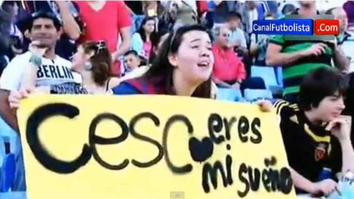 VIDEO: La mujer que llamó la atención de Césc Fábregas