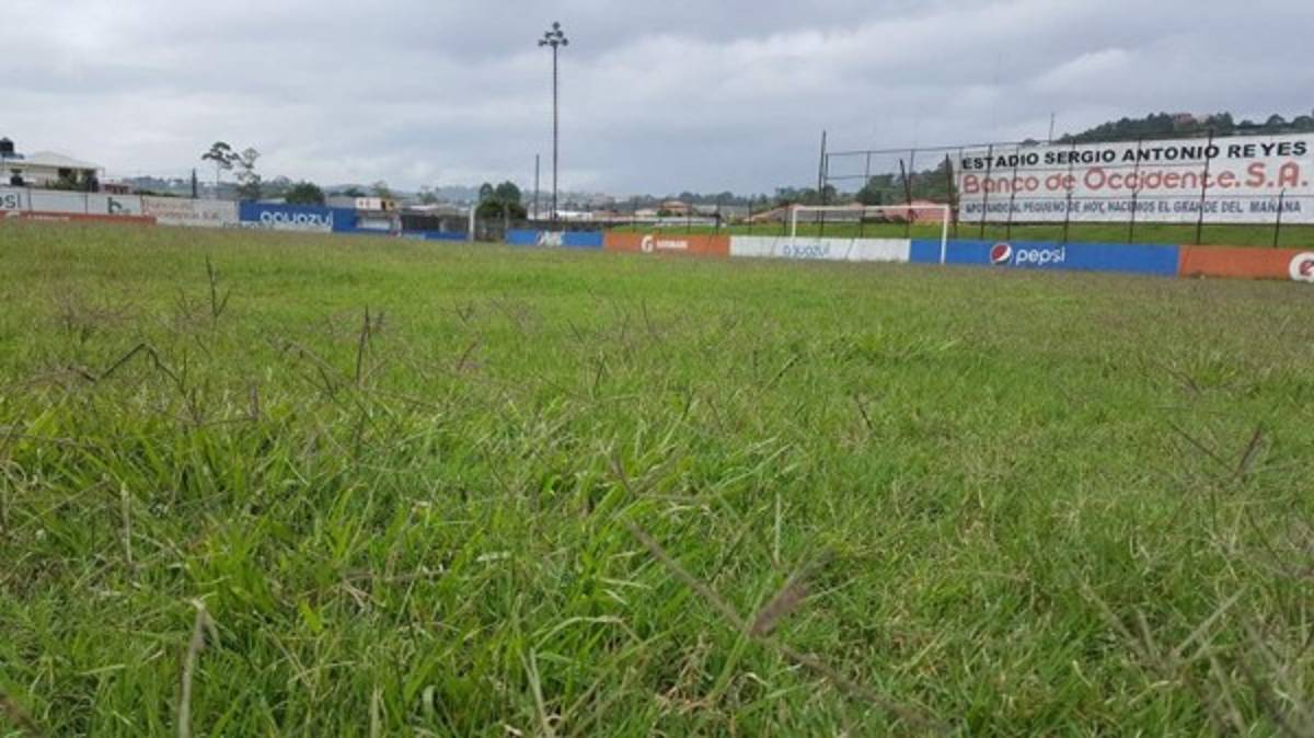 A un mes de haber sido destruida, así luce la cancha del estadio Sergio Reyes