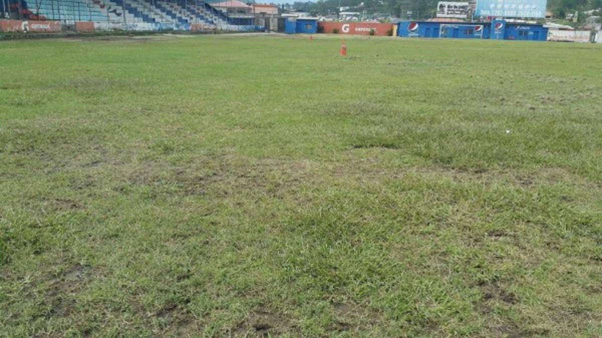 A un mes de haber sido destruida, así luce la cancha del estadio Sergio Reyes