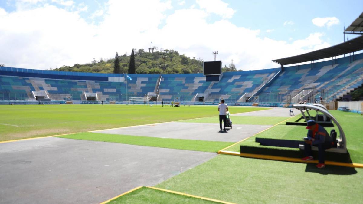 ¡Lo están puliendo! Así embellecen el Estadio Nacional previo a la final de ida entre Motagua y Olimpia