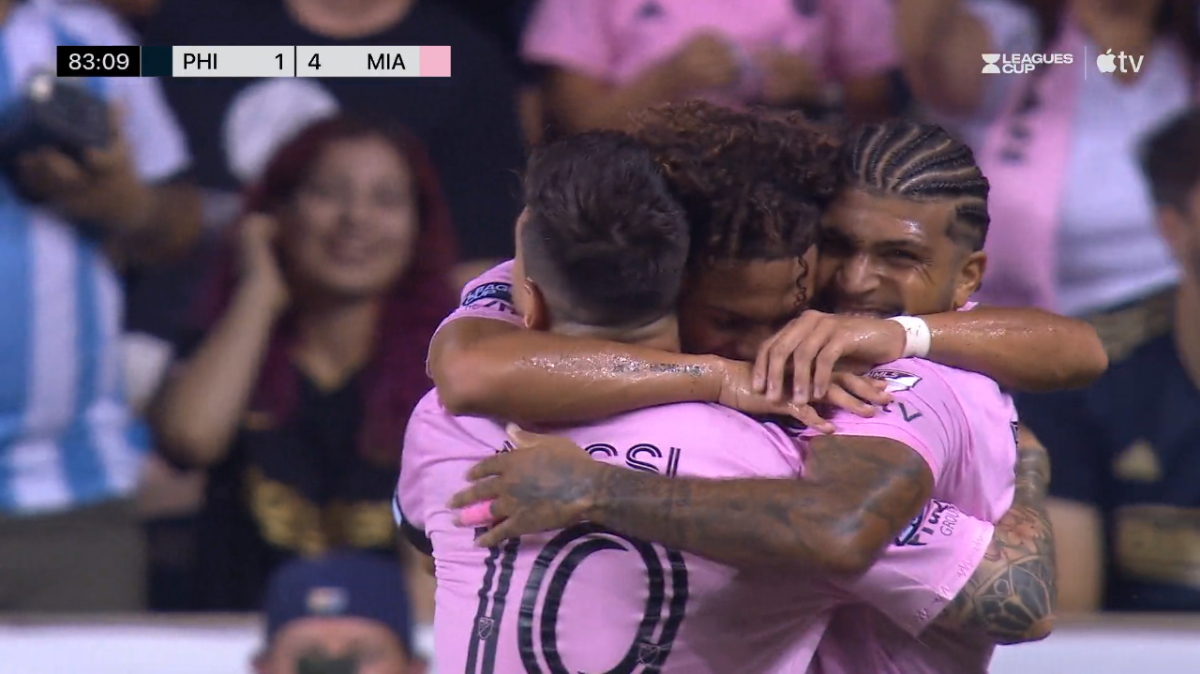 Las históricas fotos del hondureño David Ruiz celebrando junto a Messi, Alba y Busquets en Inter Miami