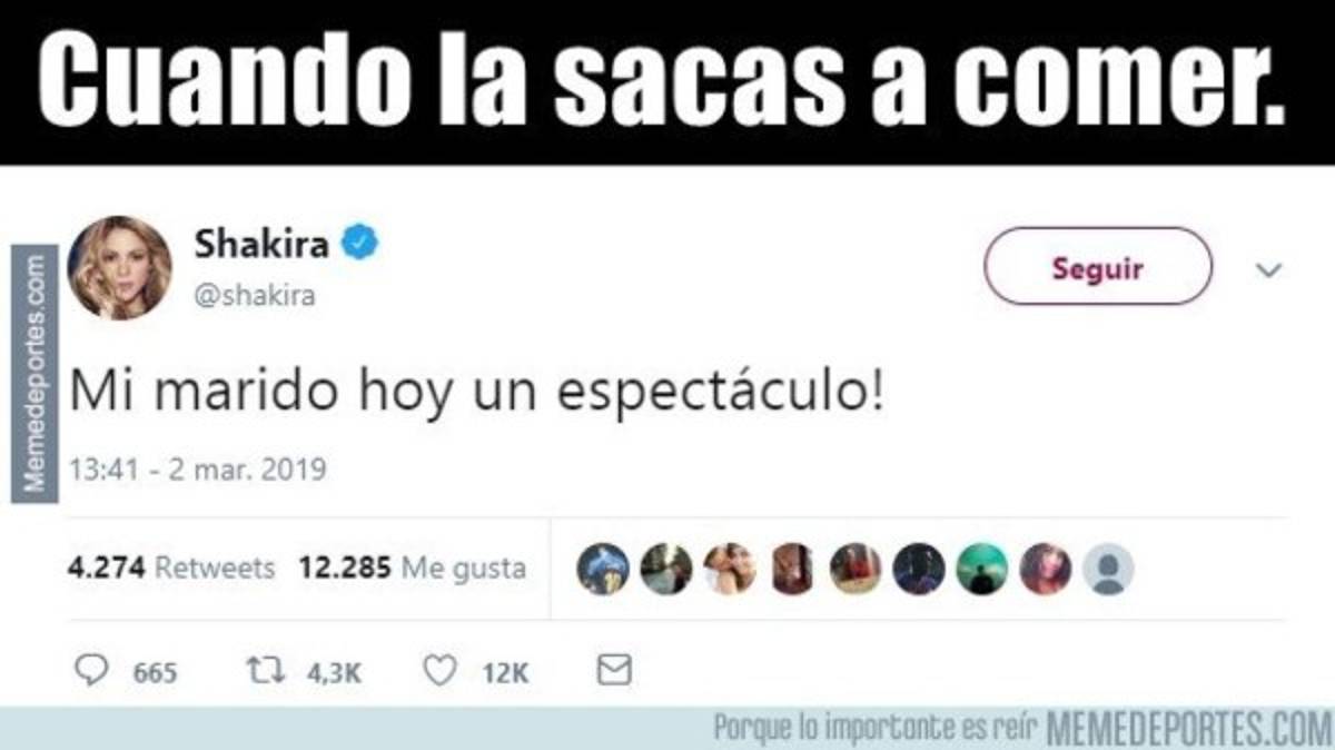 ¡Hasta Shakira! Los memes siguen masacrando al Real Madrid tras perder el Clásico