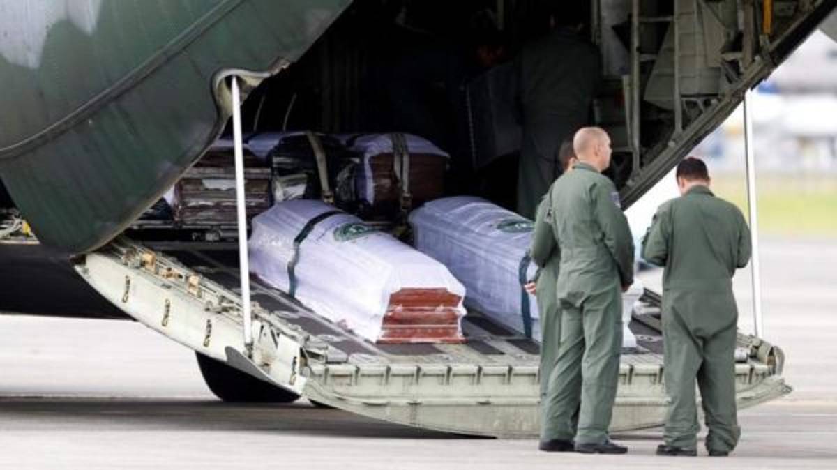 ¡Durísimo! Las imágenes de la repatriación de jugadores del Chapecoense
