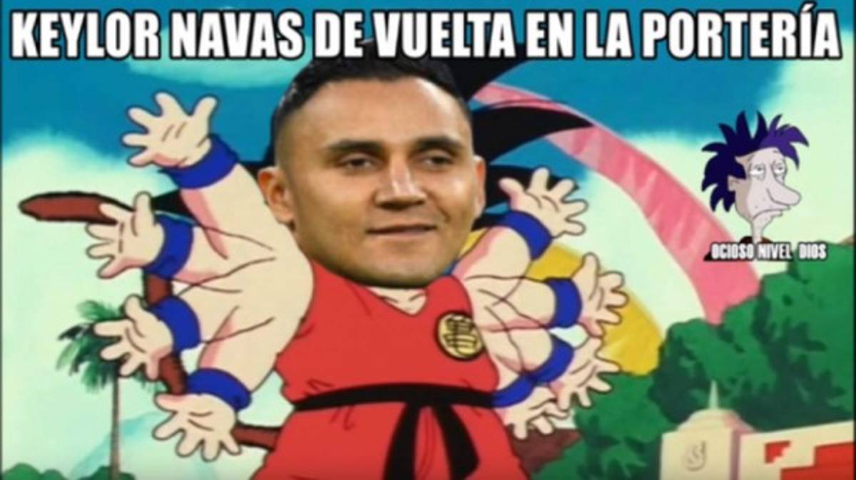 Los memes destrozan a Courtois en el regreso de Keylor Navas a la titularidad