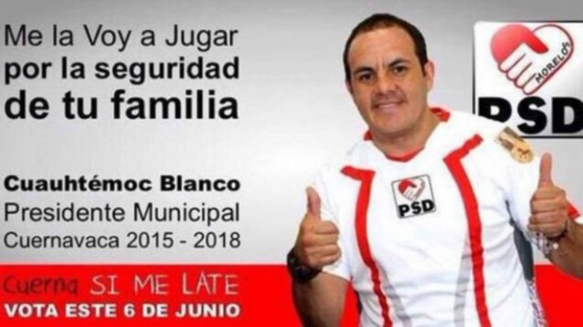 Cuauhtémoc Blanco se lanza para ser alcalde de Cuernavaca
