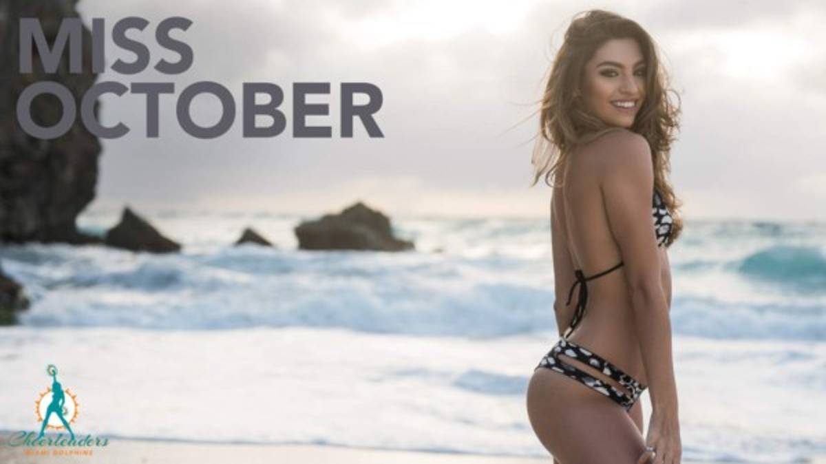 Cheerleaders de los Miami Dolphins presentan su calendario