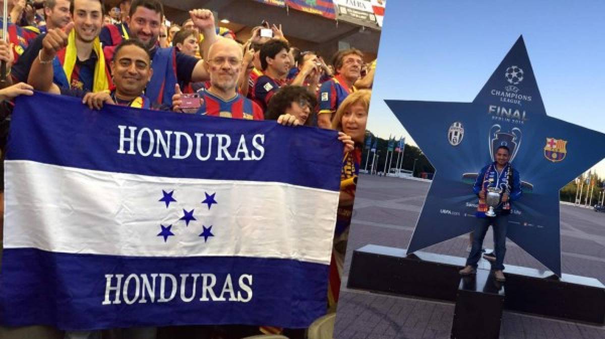 El hondureño que celebró en Berlín la Champions del Barcelona
