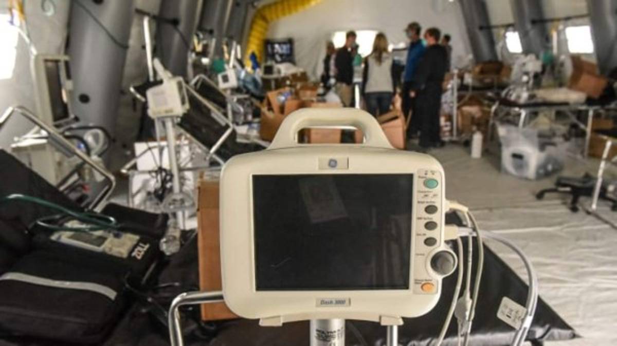 Así es el moderno hospital de campaña instalado en el Central Park de New York