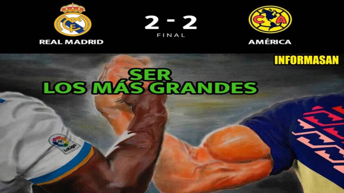 “América, vete a Europa”: Estos son los jocosos memes que dejó el empate de las Águilas contra Real Madrid