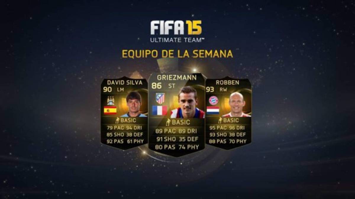 Pirlo, Silva y Robben entre los jugadores de la semana de FIFA 15