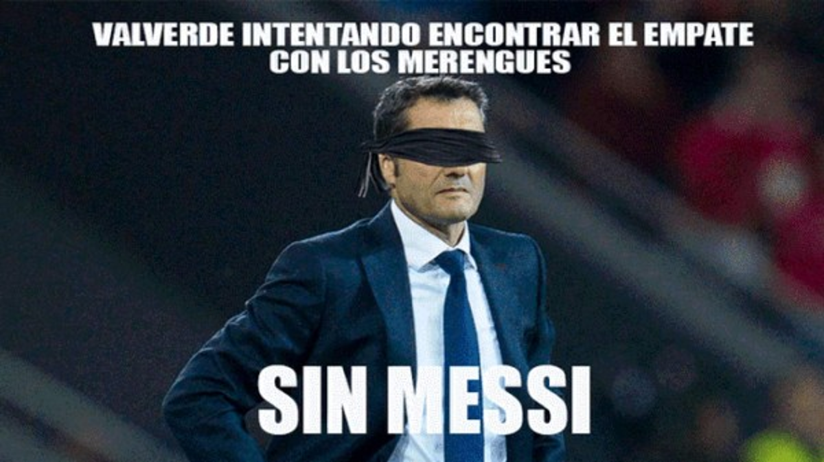 Los despiadados memes que dejó el empate entre Barcelona y Real Madrid