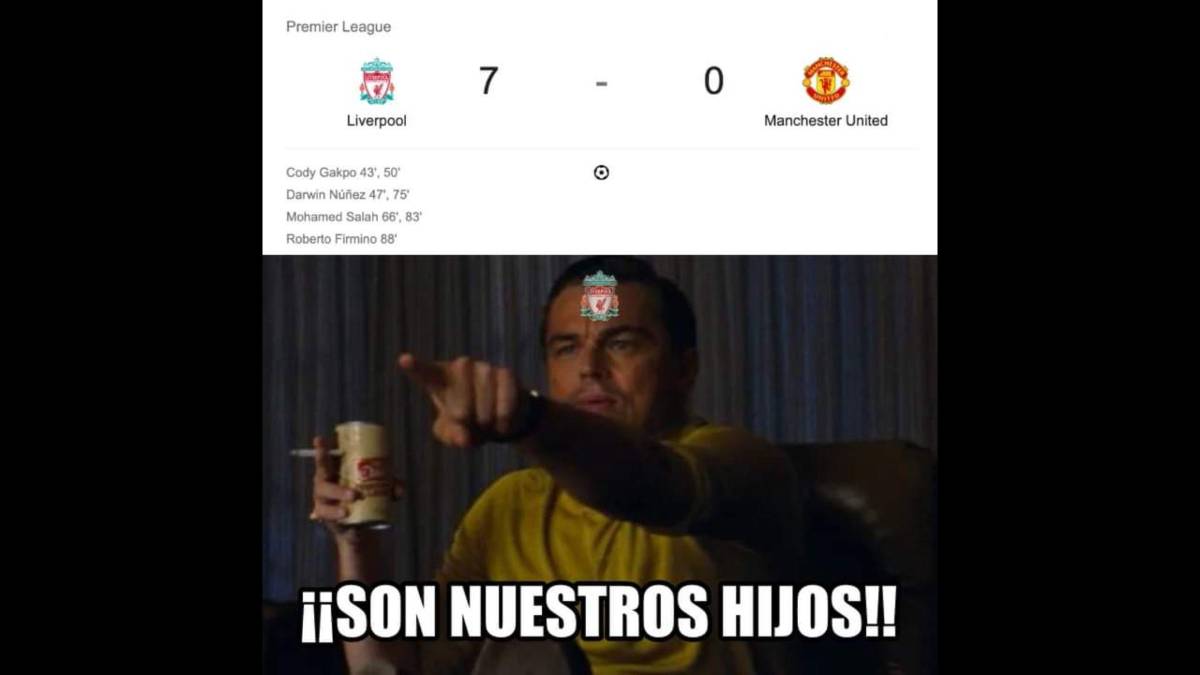 Cristiano Ronaldo y Garnacho son protagonistas: Los mejores memes que dejó la goleada del Liverpool al Manchester United