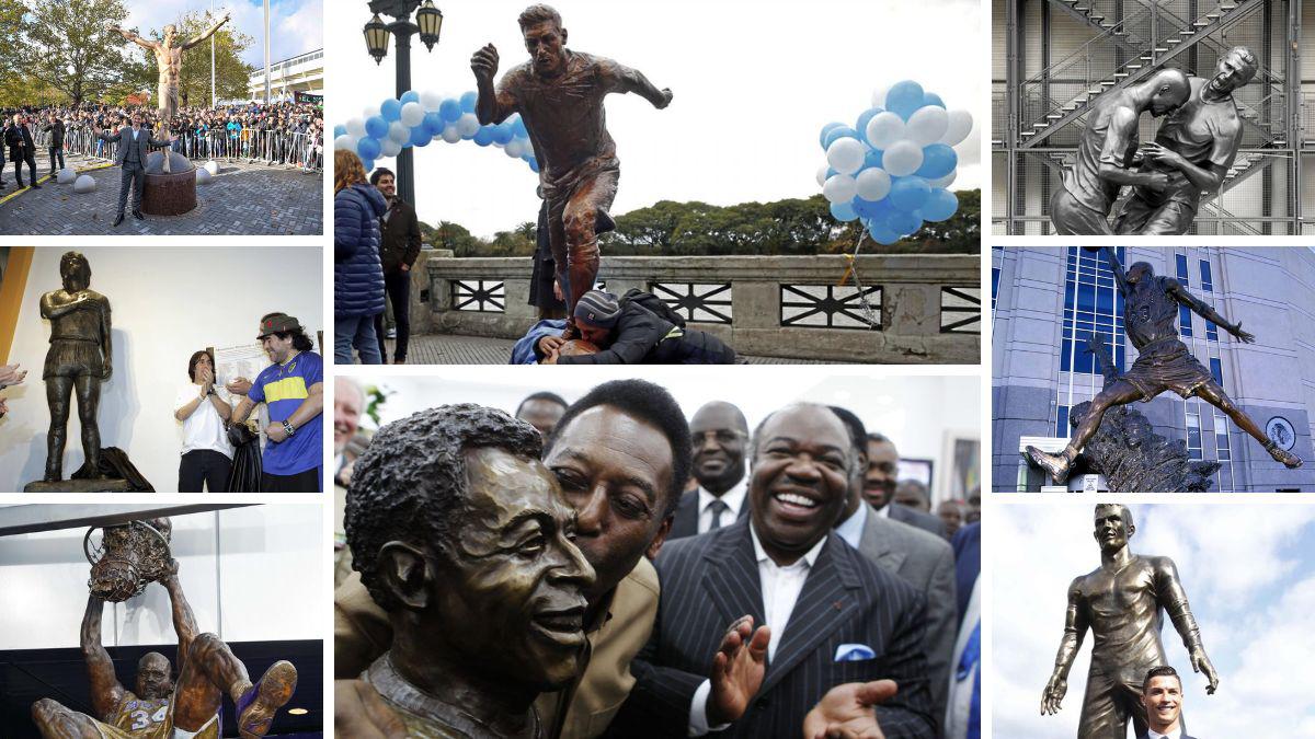 Las mejores estatuas de las leyendas del deporte; las más impresionantes son las de Pelé, Maradona, Messi y Cristiano