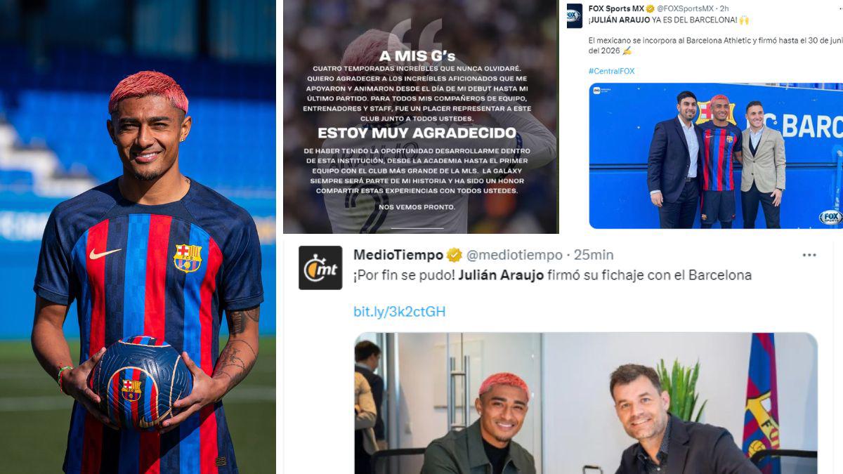Prensa mexicana hace fiesta por Julián Araujo al Barcelona B, lo califican como un “BOMBAZO”; Chicharito es protagonista