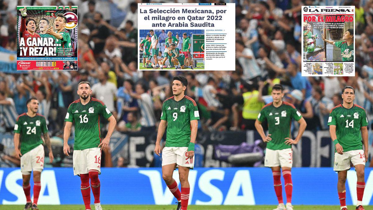 “A ganar y a rezar”, así amanecieron las portadas de los diarios mexicanos previo al juego ante Arabia Saudita