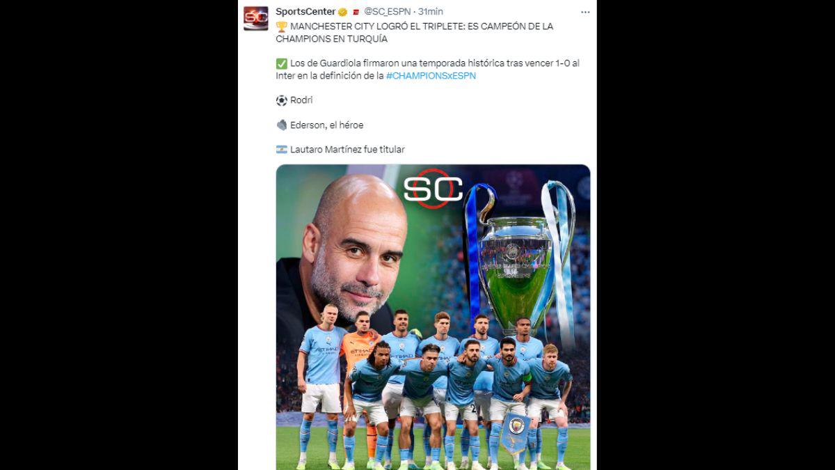 “Guardiola, el entrenador que escribe la historia”: Portadas internacionales se rinden ante el City de Pep tras conseguir la Champions