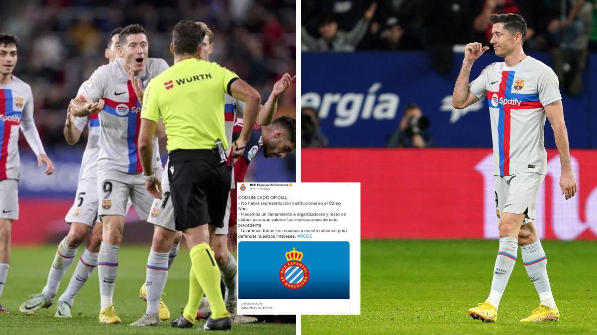 ¡No irán al Camp Nou! el Espanyol explota contra la cautelar a Lewandowski: “Es una injusticia sin precedentes”