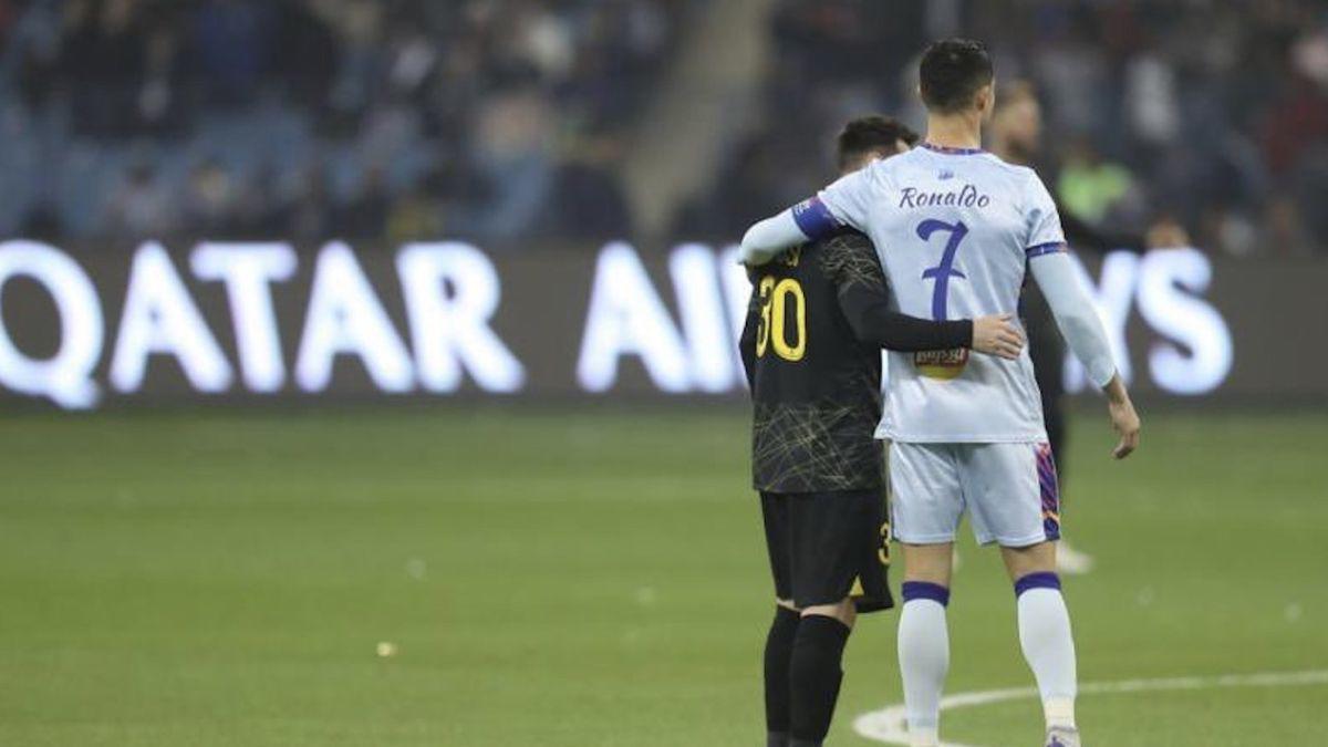 Fotos: El abrazo entre Cristiano y Messi, el reencuentro con viejos conocidos y los grandes festejos en el All-Stars de Arabia vs PSG