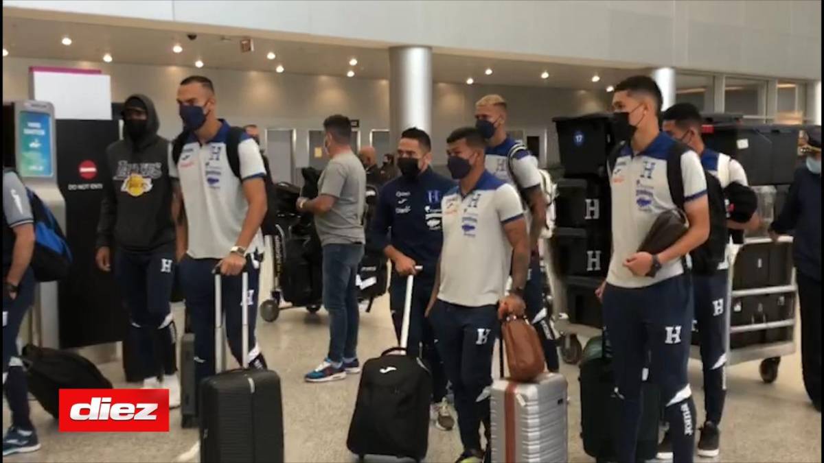 Seleccción de Honduras llega a Fort Lauderdale con 16 jugadores para preparar el amistoso ante Colombia