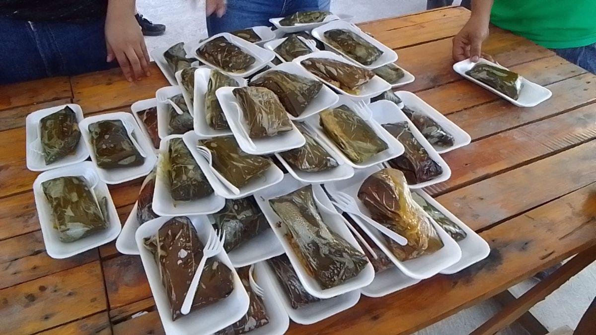 Subcampeón con Potros Olancho participó en duelo de Gordos vs Flacos en Santa Bárbara: El ganador se llevaba los tamales