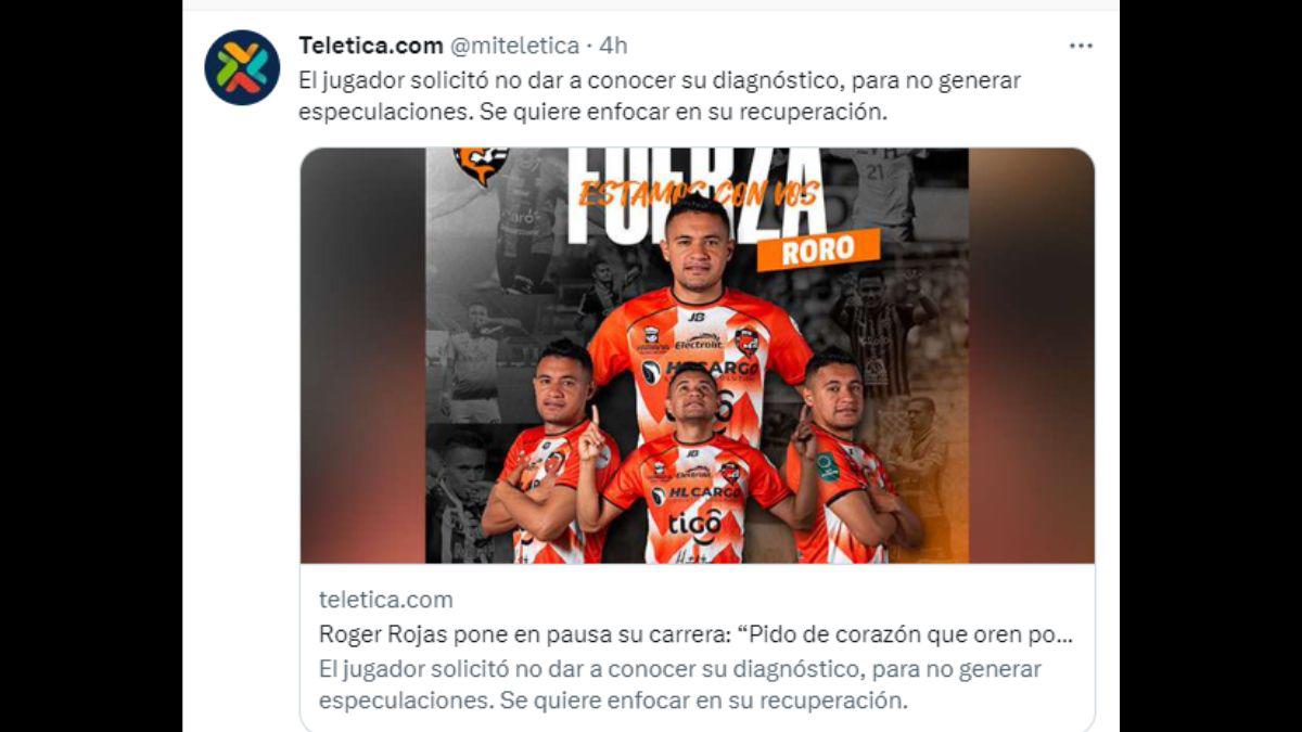 “FUERZA RORO”: Olimpia, Alajuelense y jugadores mandan apoyo a Roger Rojas tras decidir que hará una pausa en su carrera