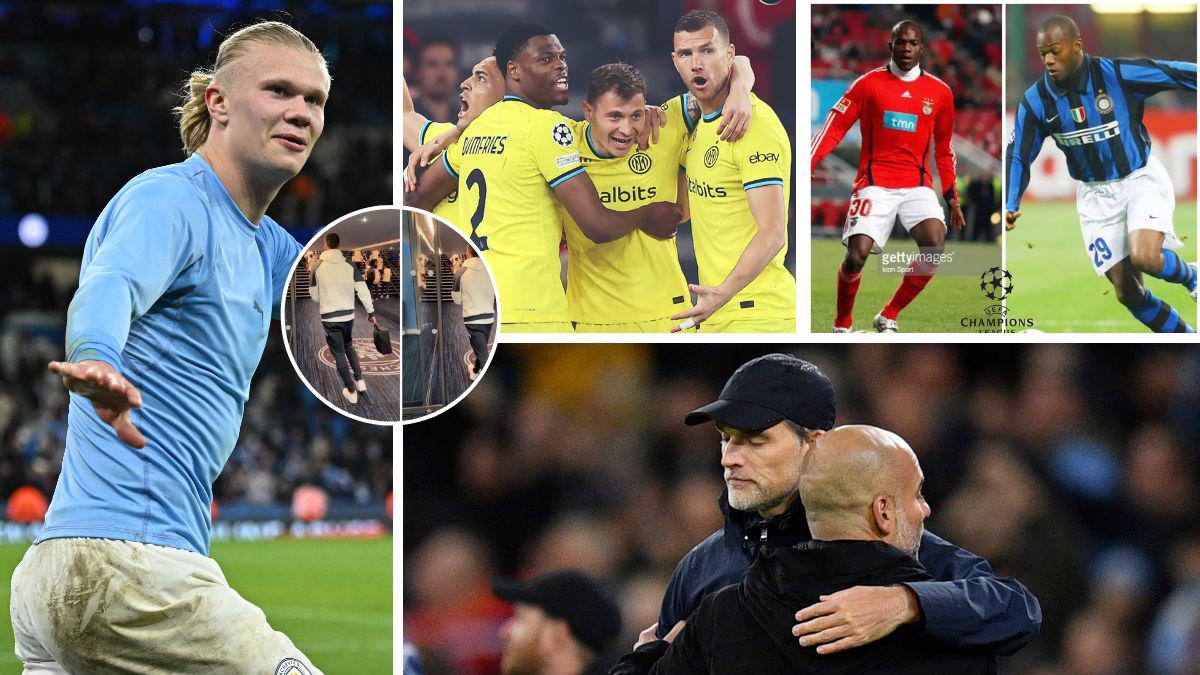 Haaland se quitó la sal, el gran gesto de Cancelo en el City-Bayern; David Suazo ‘presente’ y el épico festejo de Barella en el Benfica-Inter