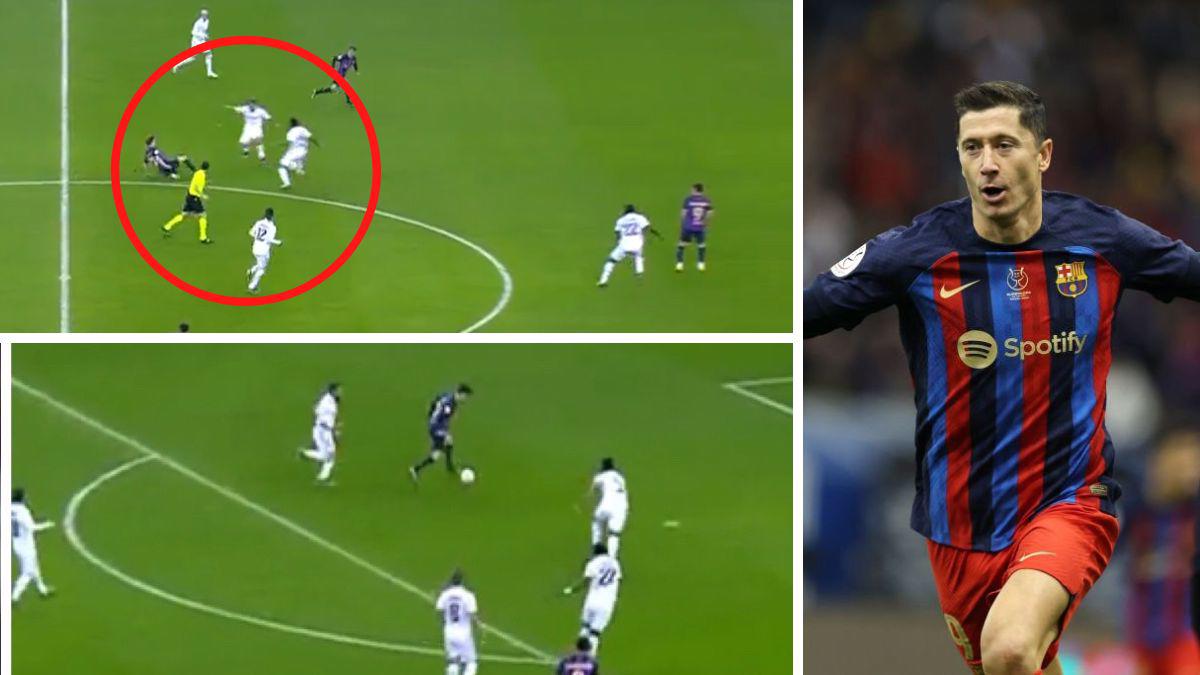 ¡Carvajal y Militao no se entendieron! Lewandowski encaja el segundo para el Barcelona ante el Real Madrid