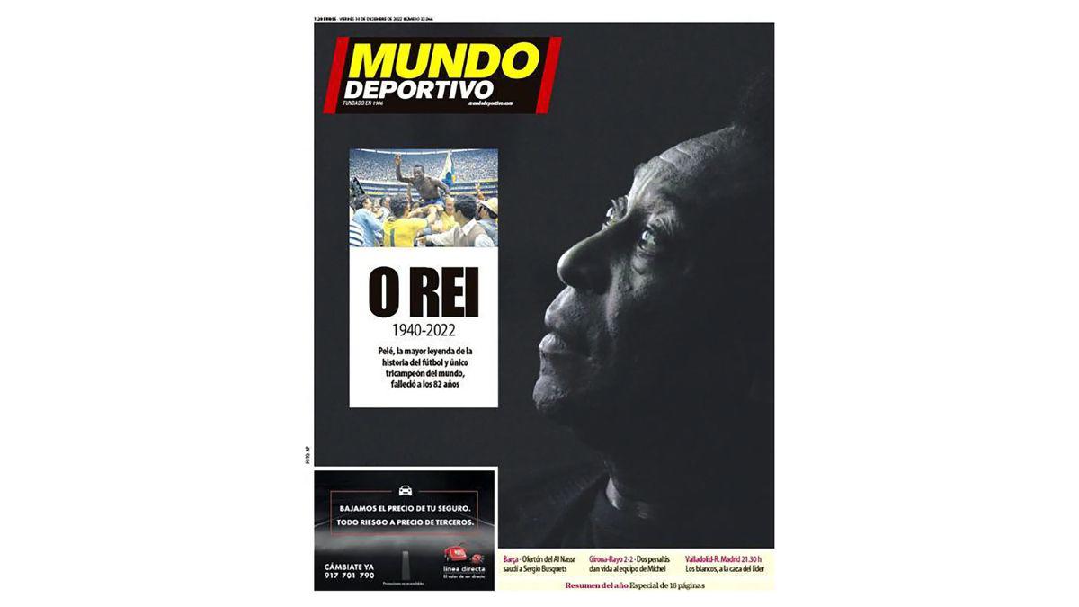 “Rey en el cielo y en la tierra”: las impresionantes portadas del mundo por la muerte de Pelé