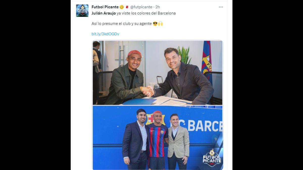 Prensa mexicana hace fiesta por Julián Araujo al Barcelona B, lo califican como un “BOMBAZO”; Chicharito es protagonista