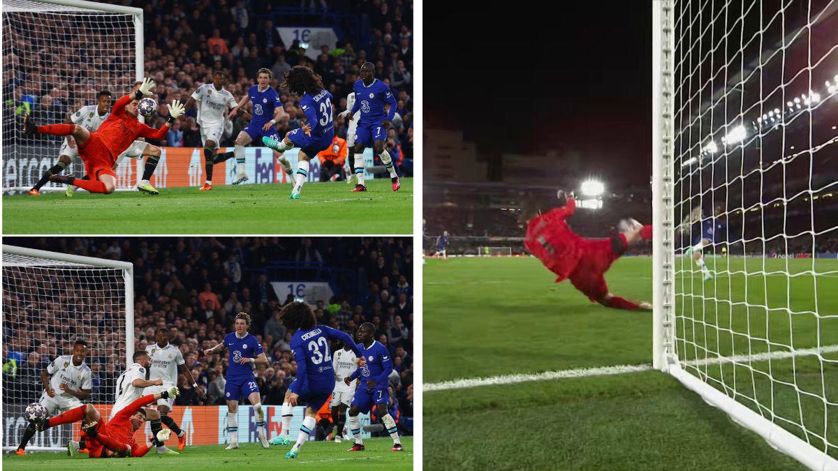 ¡SAN COURTOIS! La gran atajada del mejor portero del mundo para evitar el primer gol del Chelsea ante el Real Madrid