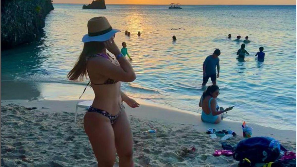 Virginia Varela deslumbra con su belleza y roba miradas en sus placenteras vacaciones en Roatán con Emilio Izaguirre