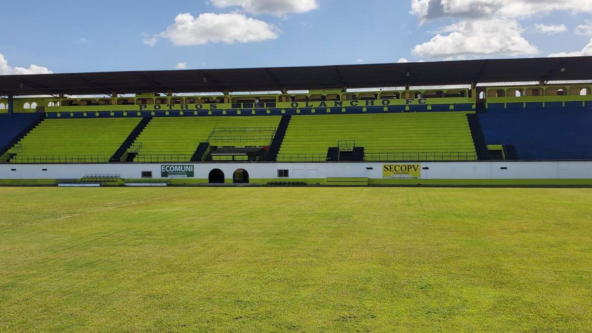 ¡Deslumbrante! Olancho FC transforma el estadio Juan Ramón Brevé de Juticalpa previo a su debut en Liga Nacional