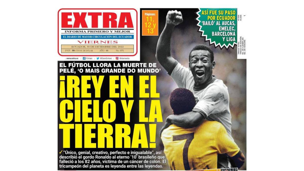 “Rey en el cielo y en la tierra”: las impresionantes portadas del mundo por la muerte de Pelé