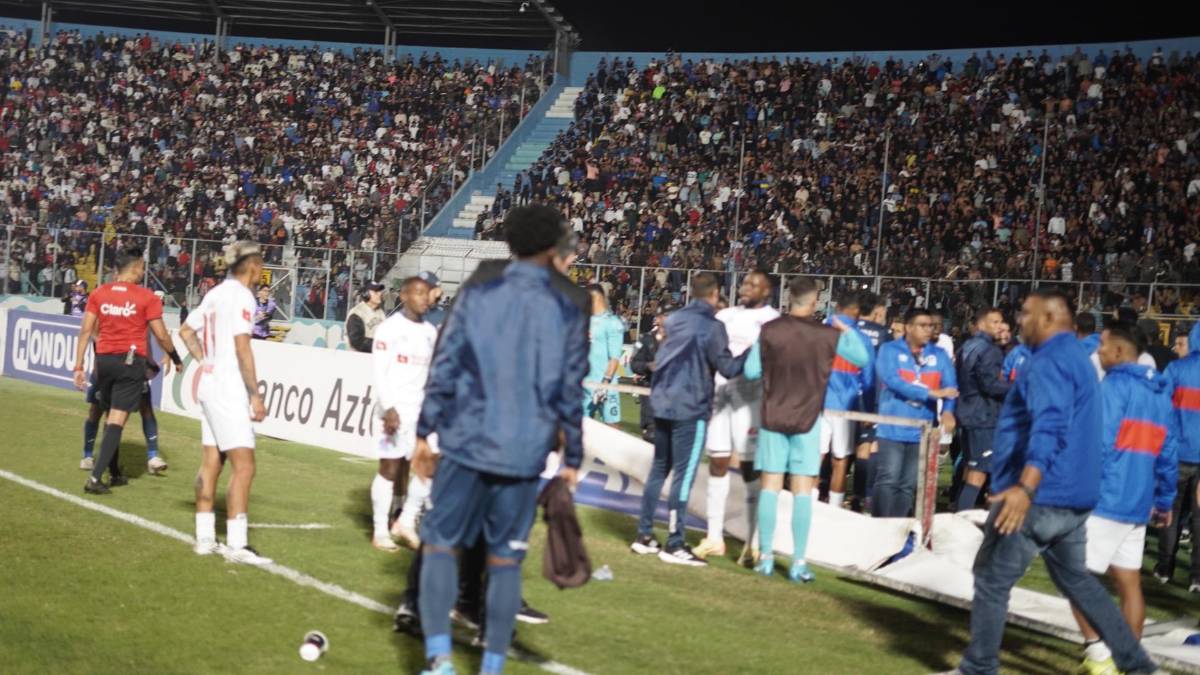 ¡Bronca en la gran final! planteles del Olimpia y Motagua protagonizaron una tremenda riña